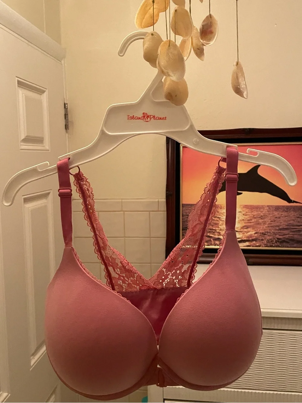 Victoria's Secret PINK Lace Racerback Perfect Shape Bra (34DDD)